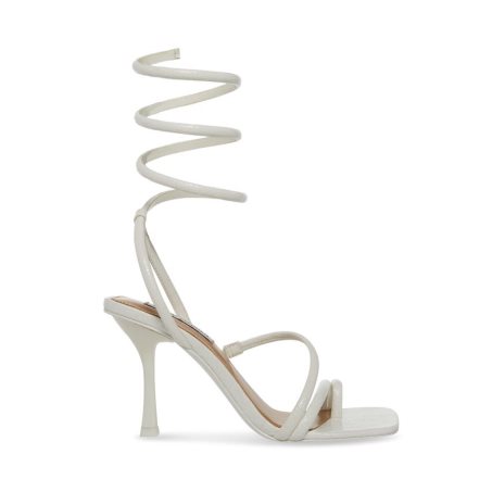 White Steve Madden Shantelle Women's Heels Sandals | PH 0759CQU